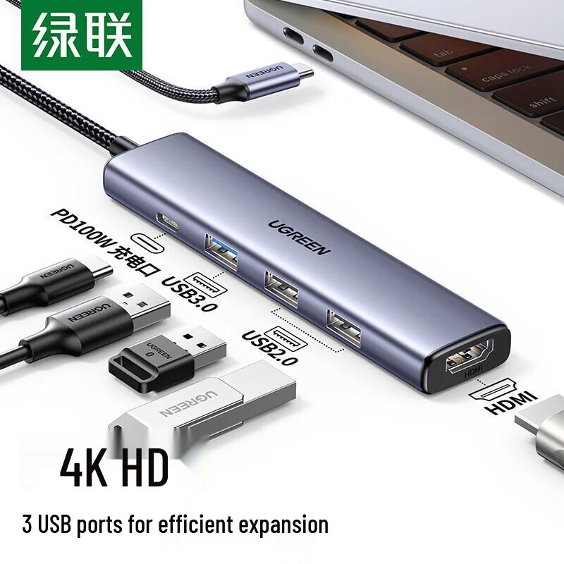 UGREEN CM478 5-in-1 USB-C Hub