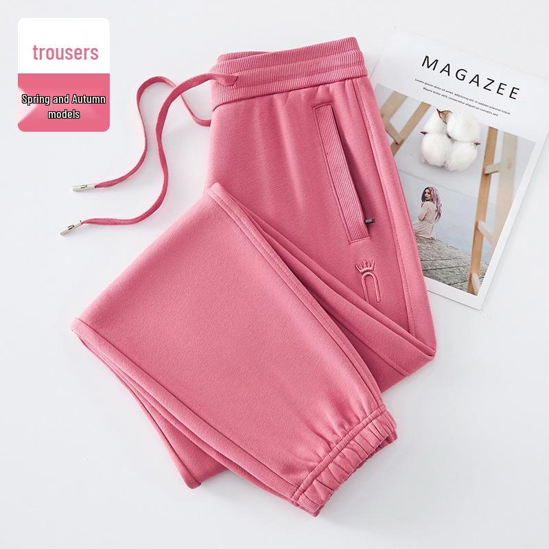 

GAGN Women s Red Trendy Sweatpants for Autumn 2025 - Outdoor & Casual Cotton Sportswear XL