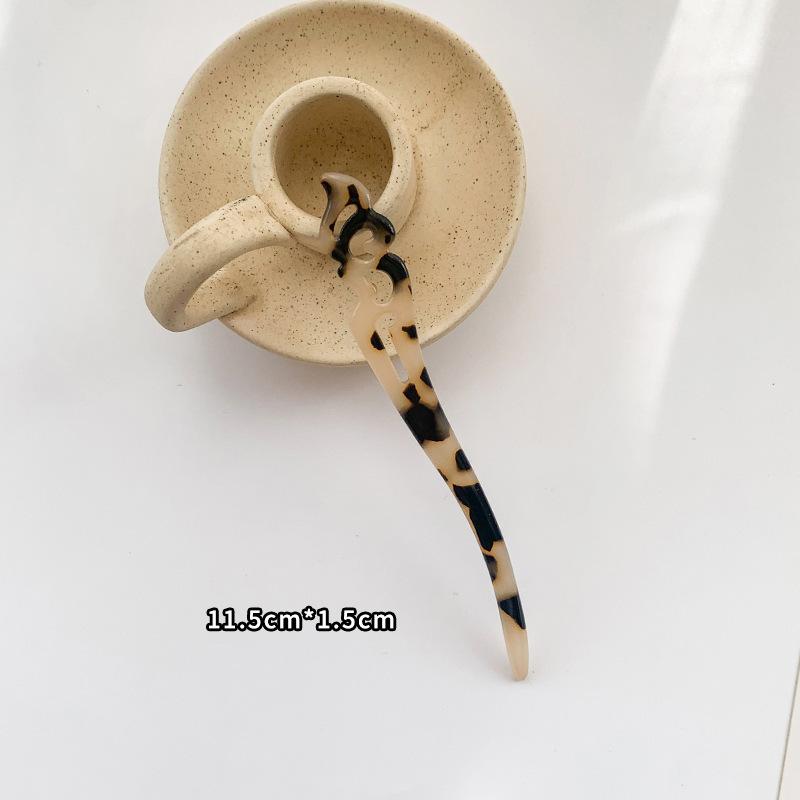 Mode Haarstäbe Haarspangen für Frauen Bunte Marmorstruktur Acetat Haarspange Mädchen Haaraccessoires Haarstäbe Neu