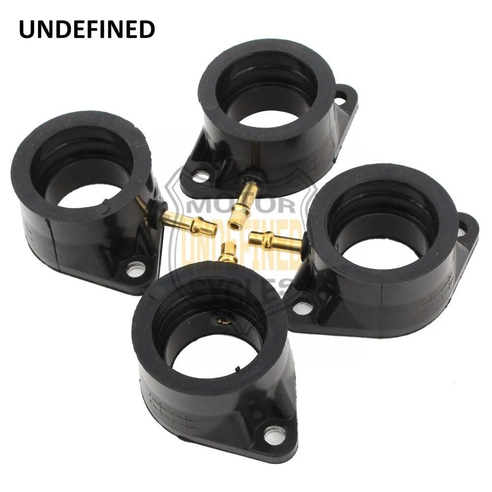 4 Pcs Motorcycle Carburetor Intake Manifold Boot for Kawasaki KZ900 1976-1977 KZ1000 1977-1981 Z1 1973-1975 Carburador UNDEFINED