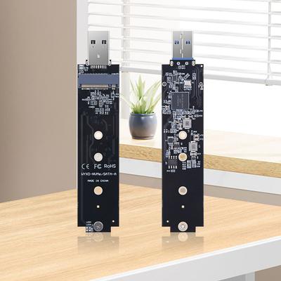 M.2 NVME USB 3.1 Adapter Support UASP TRIM M.2 NVMe USB Adapter Dual Protocol NVMe SATA M2 SSD Board for 2280 2260 2242 2230 SSD