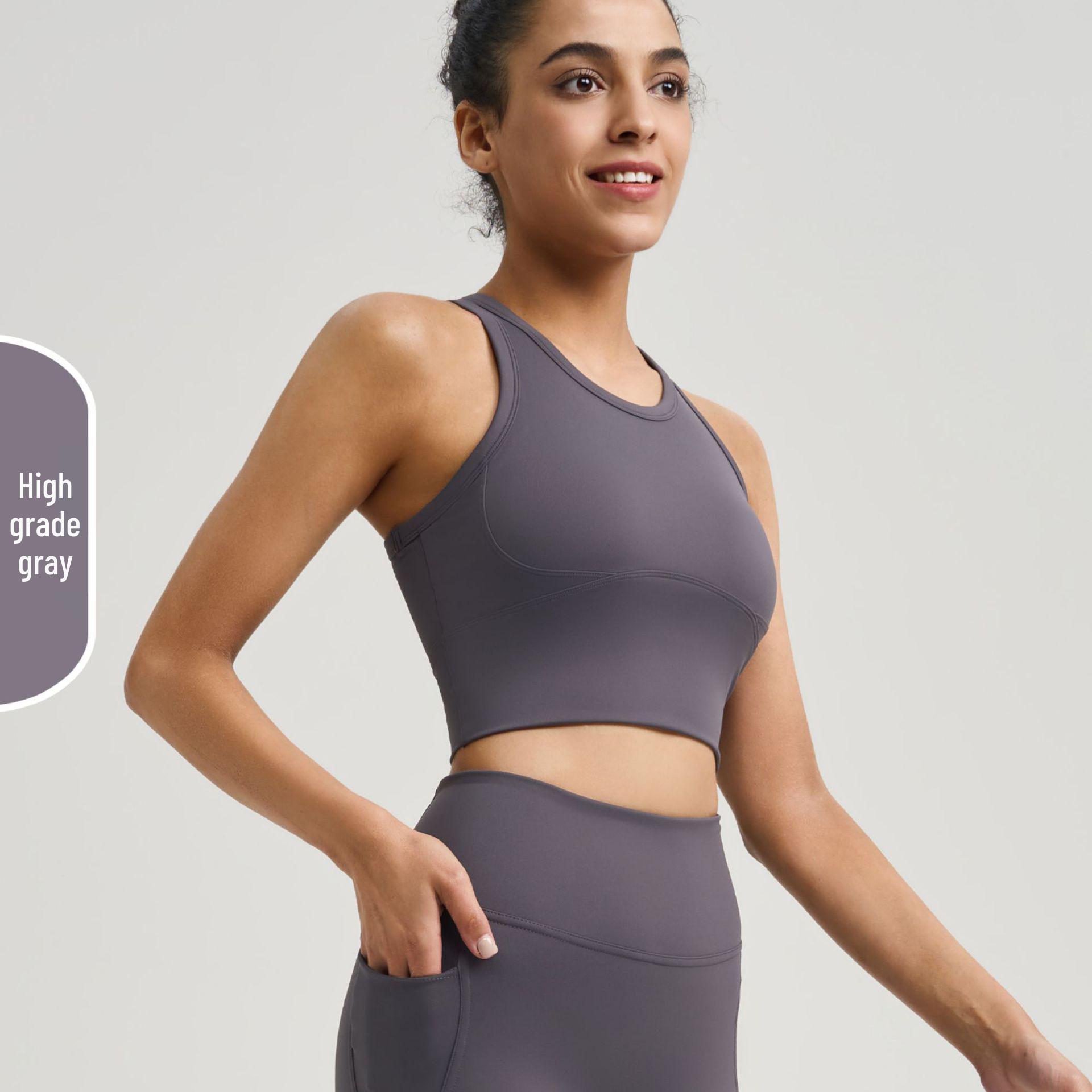 

Женский ударопрочный спортивный цельный топ для йоги - Красивая спина, Идеально подходит для весенне-летнего фитнеса и бега XL