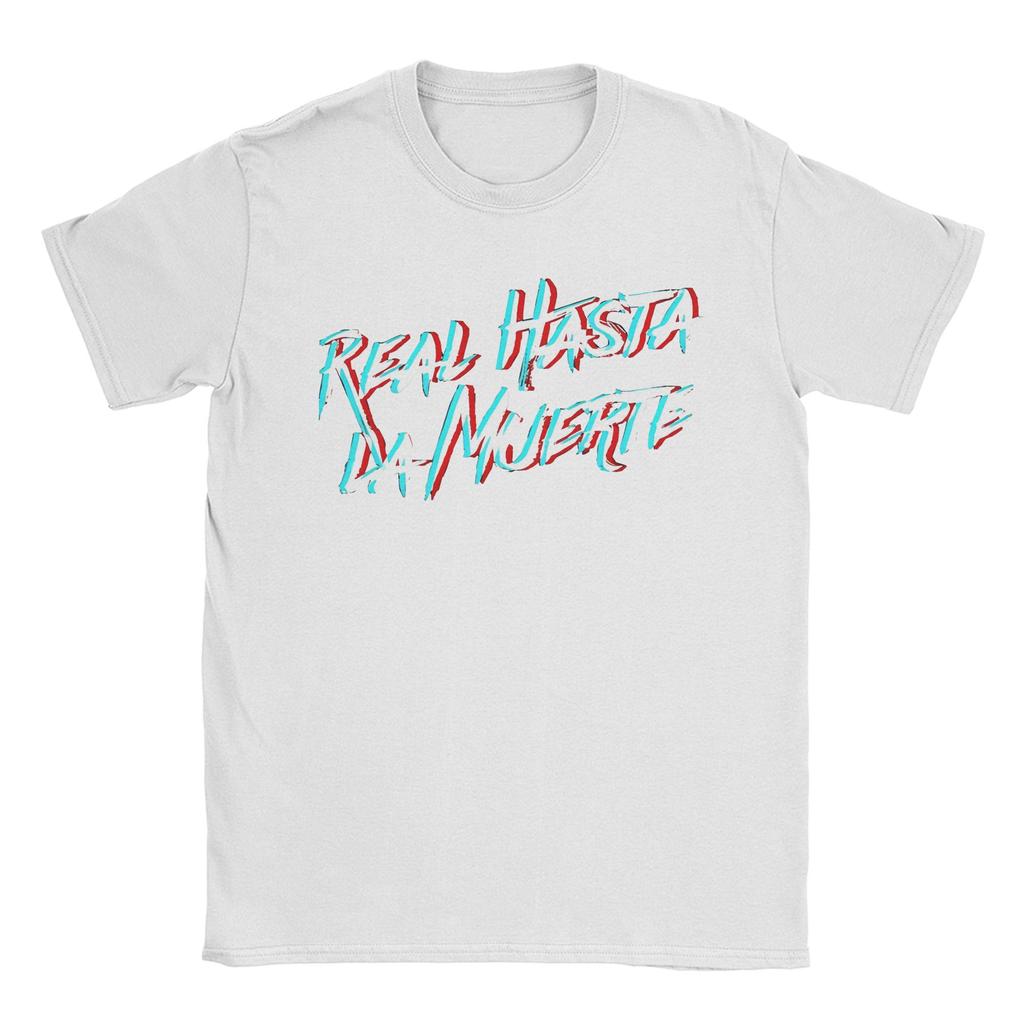 Real Hasta La Muerte Print T-Shirt Herren Damen Anuel AA Baumwoll T-Shirt Kleidung