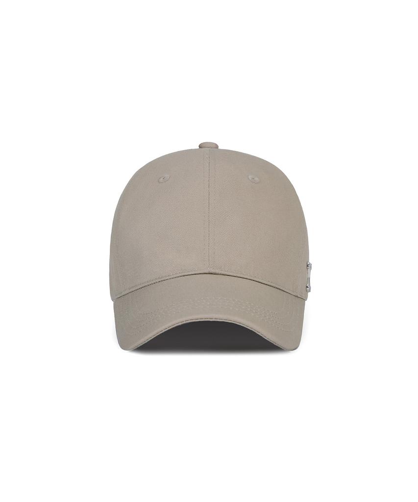 Bajal Va Curved Studded Ball Cap Beige