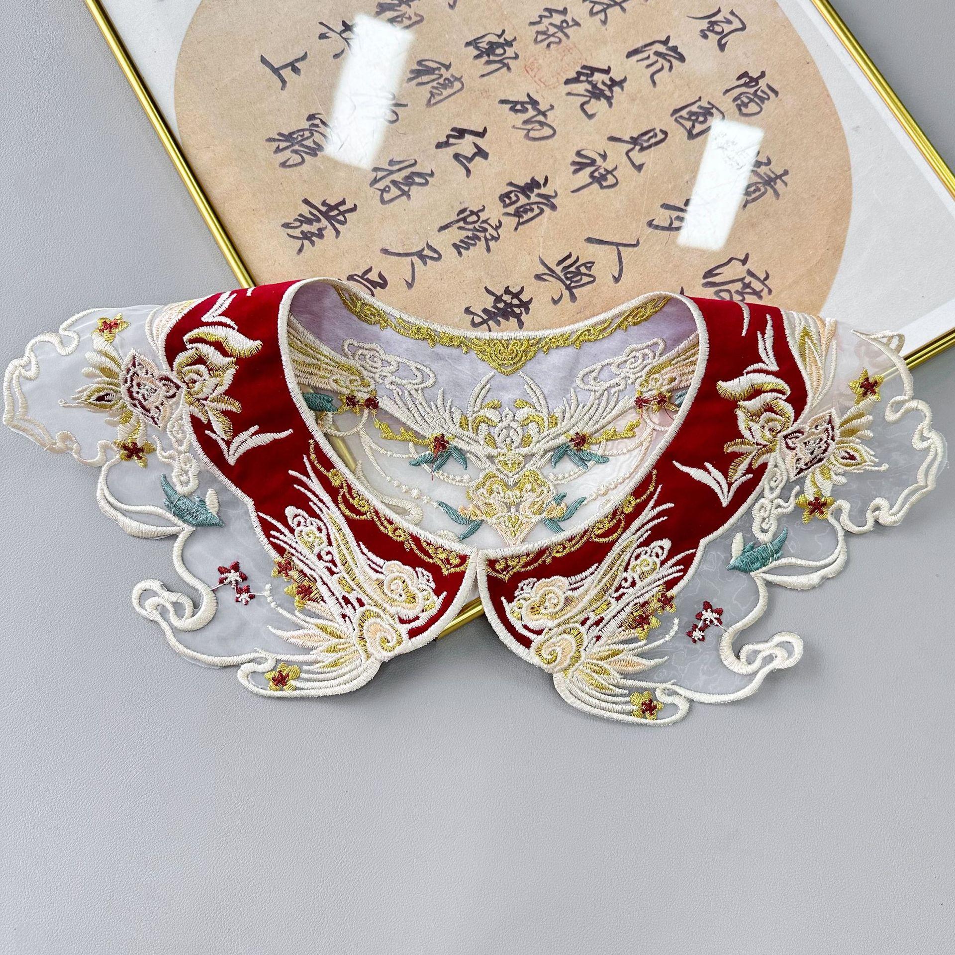 

Топ Хануфу с вышивкой в национальном стиле, аксессуары на плечи в виде облаков, тяжелая промышленность, кисточка-подвеска, вышитая свадебная одежда, одежда для Нового года