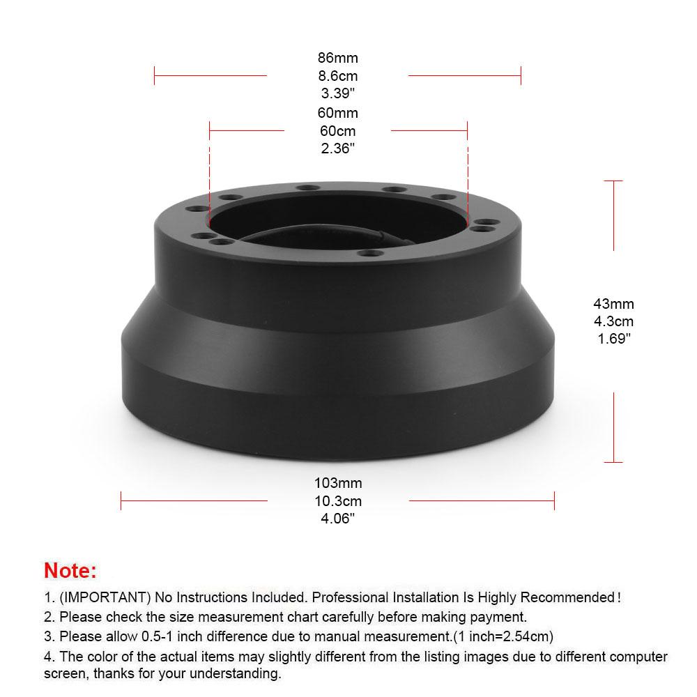 Sports Steering Wheel Hub Adapter Kit | 5 & 6 Bolt Universal Fit for Ididit, Flaming River, For GM, For Chevy