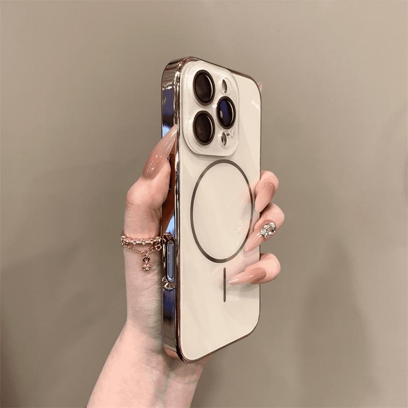 Light Luxury Tempered Glass IPhone 17 Promax Phone Case Apple 15 New 14 All Include Lens Film Protective Case