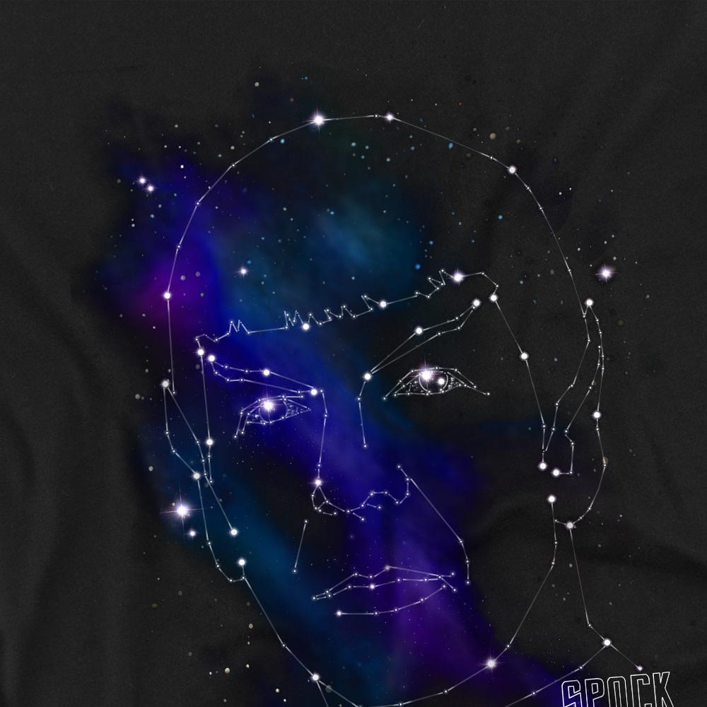 STAR TREK Mens Spock Constellations T-Shirt