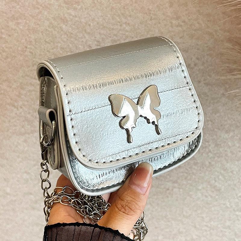 High-value Mini Coin Wallet Bag for Women New Style Slanted Lipstick Red Envelope Popular Butterfly Chain Shoulder Bag