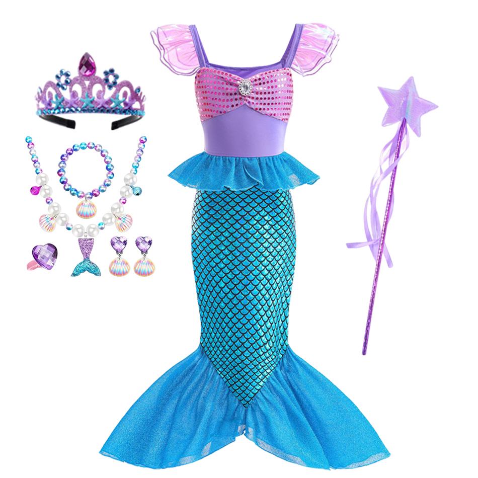 Girl Princess Dress Vestidos Charm Cosplay Costume Kids Birthday Party Halloween Disguise Clothes