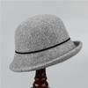 Autumn and Winter In The Elderly Hat Women Warm Woolen Top Hat Winter Basin Hat Thickened Bucket Hat