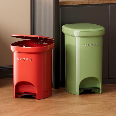 Uforu Dual-Pedal Trash Can – Large Capacity with Sealed Lid for Foot Press & Hand-Touch Open
