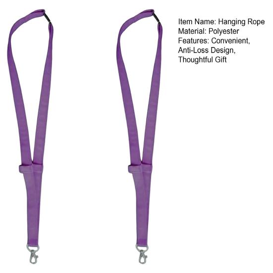 2Pcs Plain Fabric Pen Lanyards with Pen Glasses Holder Anti-Loss Student ID Badge Lanyard Practical Work Lanyard for Doctors Nurses Teachers