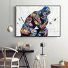 Street Graffiti Abstract Wall Art Poster Sneakers Gestures Love Hearts Lips Pop Mural Modern Home Decor Canvas Pictures Prints
