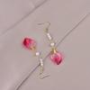Trendy Retro Glass Dangle Earrings: Fashionable, Simple, and Stylish Accessory for Women