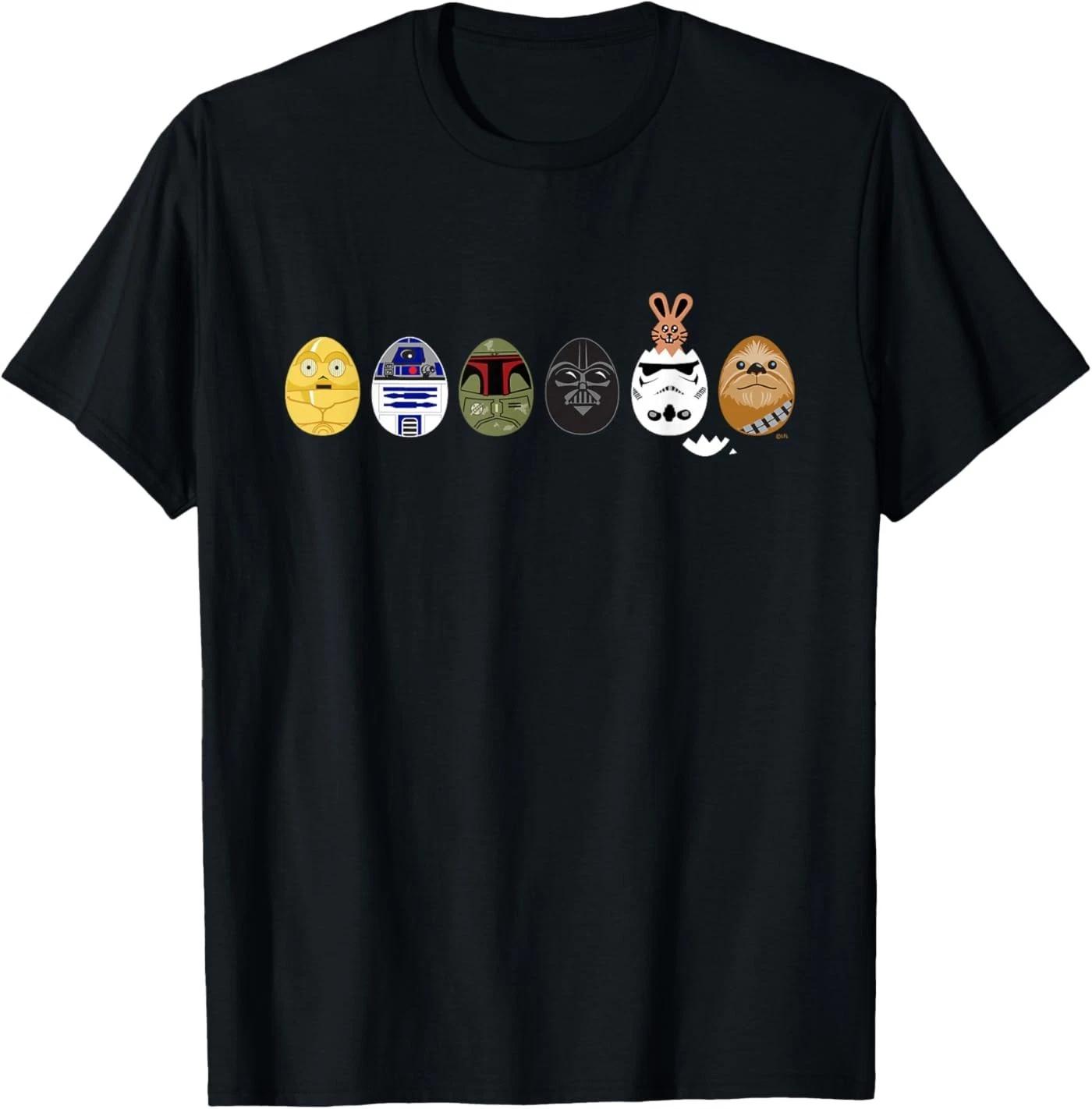 Star Wars Classic Characters Easter Eggs Spring T-Shirt 2XL