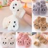 Fashion Soft Touch Screen Gloves Half Finger Plush Thick Warm Mittens Faux Rabbit Hair Gloves