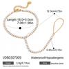 IVANDA Jewelry Set Anti Tarnish Stainless Steel Gold Plated Zircon Rings and Bracelets Set