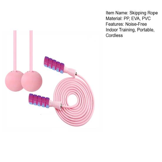 Noise-free Indoor Training Portable Skipping Rope Pp 280 cm/110.24 in 1 Pc