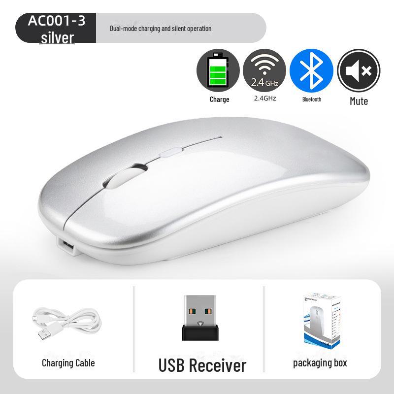 Ultra-Thin Portable Luminous Bluetooth Wireless Mouse