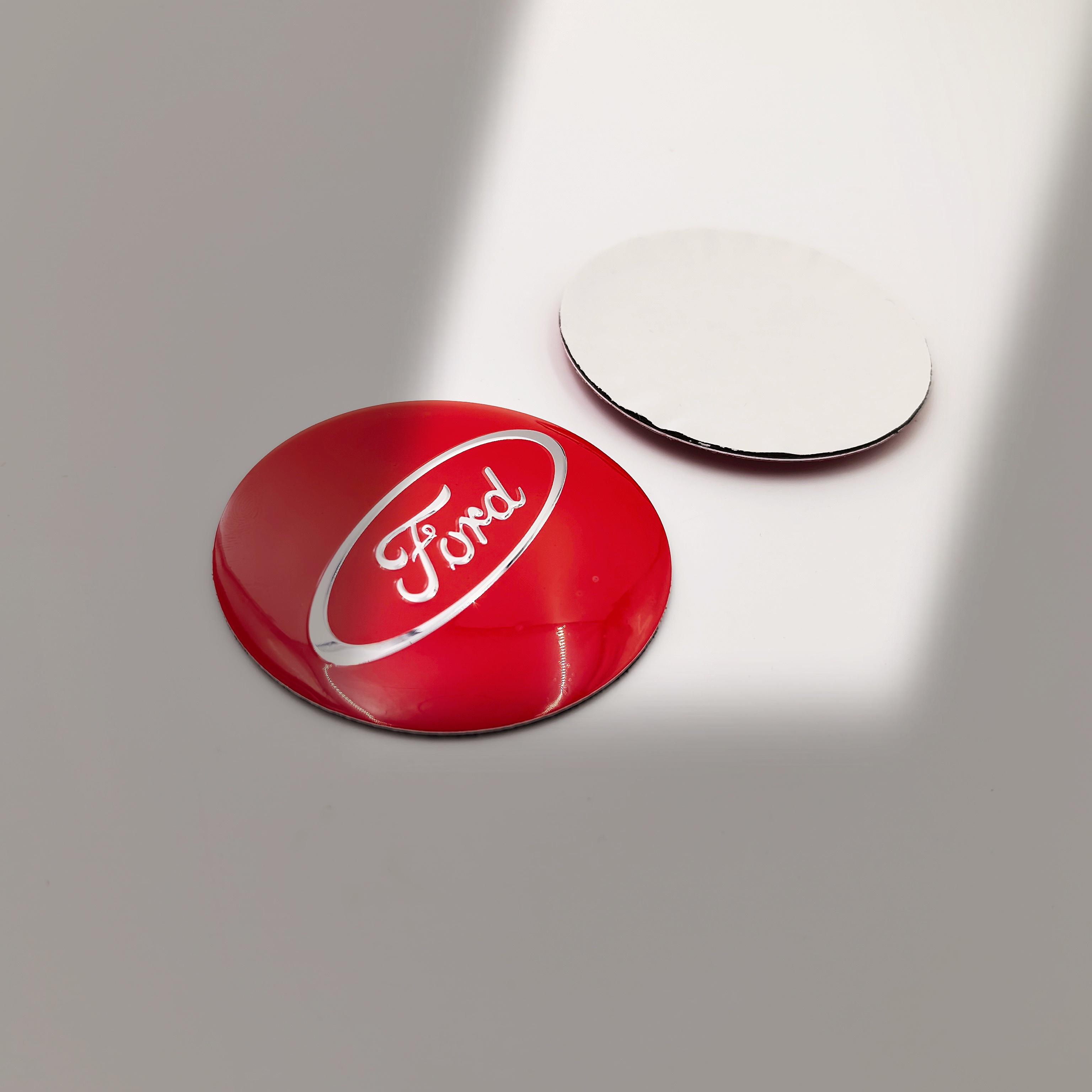 100pcs Ford Car Wheel Center Hub Cap Sticker Badge Logo 56mm 60mm 65mm Wheel hub Decal