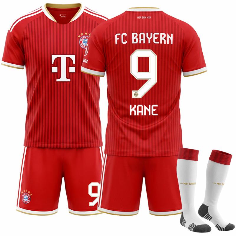 2627 dres fotbalová uniforma 10 Musiala 9 Kane sportovní Bayern domácí Ne. 17 Sada dresů Olise
