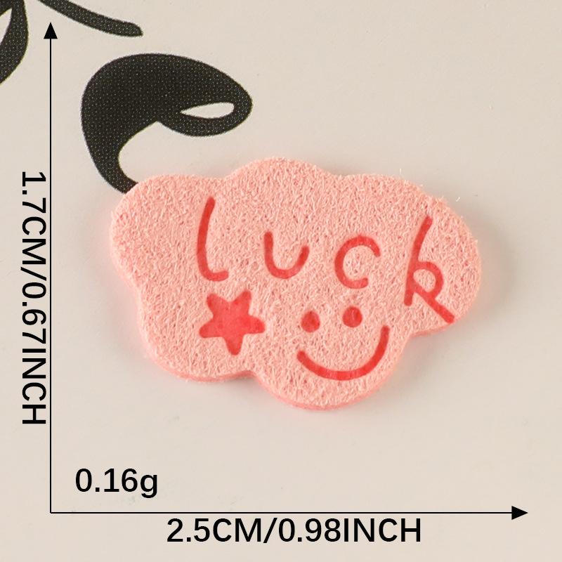 10Pcs/Bag Clothing Accessories Love Letter Leather Label Handbook Diy Embroidery Patch Printed Fabric Label Logo