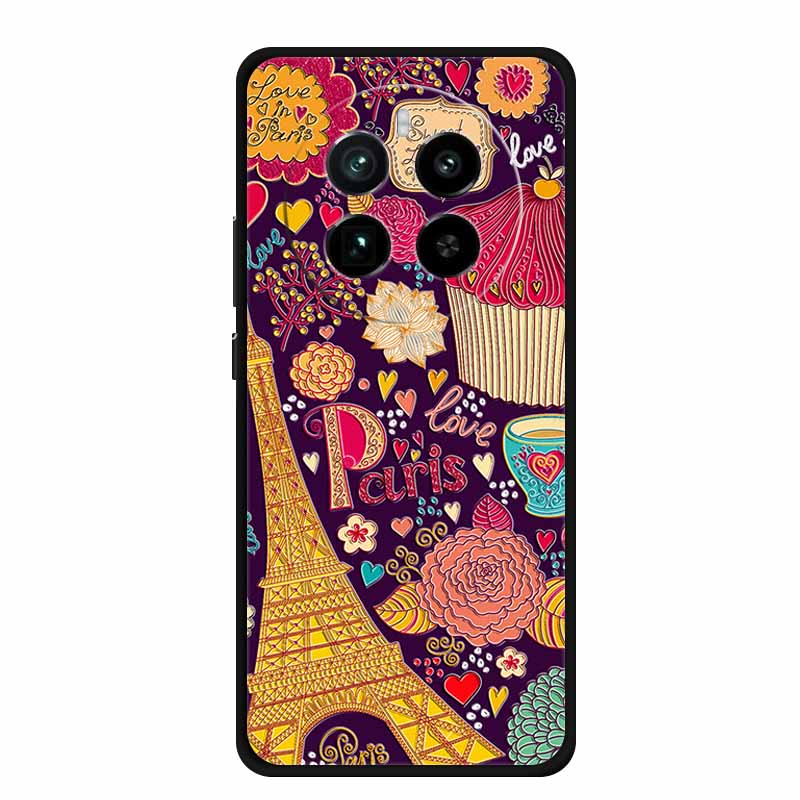 3D Emboss Case For Realme 12 4G Phone Case Realme12 Black Silicone Soft Coque For Realme 13 5G 12 Pro Plus Back Cover Case Funda