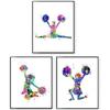 Cheerleader Wall Art for Girls' Bedroom - 8x10 UNFRAMED Cheerleading Poster Decor