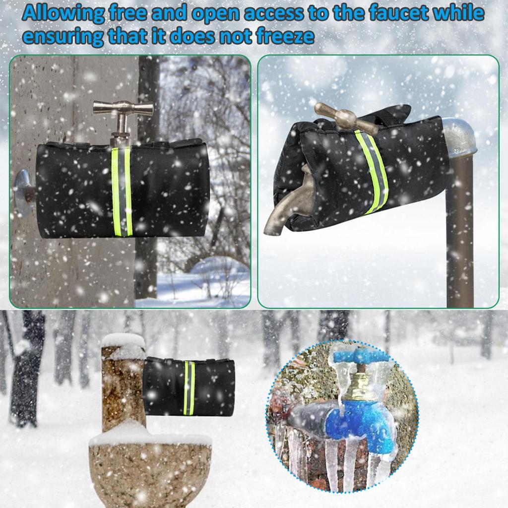Winterwasserdichte Outdoor-Wasserhahnabdeckung Außengarten-Wasserhahn-Einfrierschutzsocke Wiederverwendbarer Wasserhahnschutz