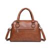 Chic Women's Leather Top-Handle Bag Versatile Crossbody Purse for Daily & Casual Use