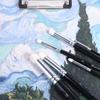 6 Pcs Fine Detail Wood Handle Brushes Micro Detailing Miniature Paint Brushes  Watercolor