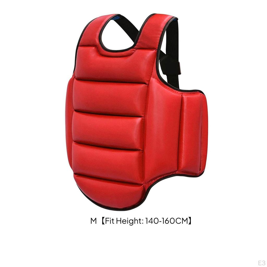 Chest Protector Vest Shock-Absorbing Gear Quilted for Sparring