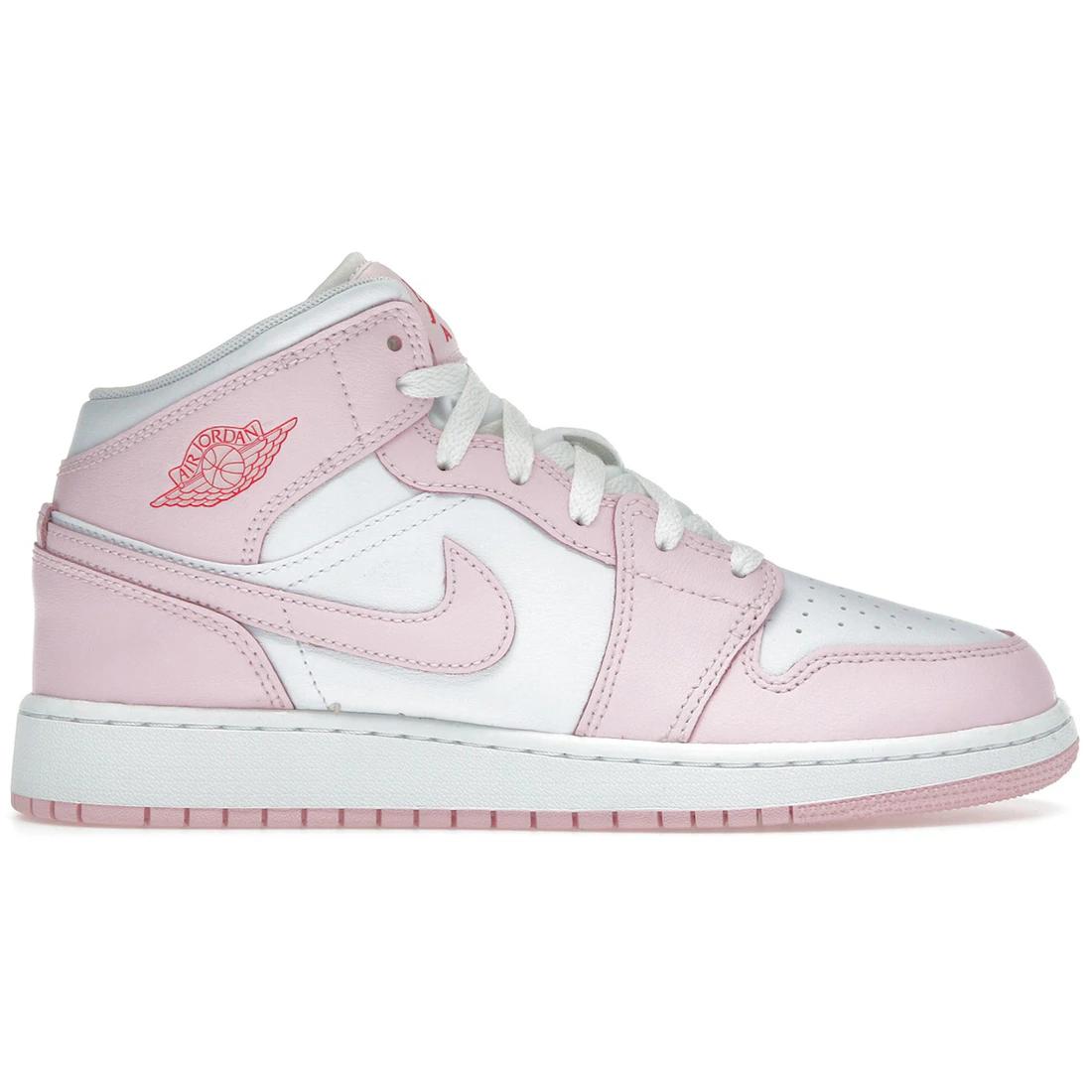 

Sneaker Jordan 1 Mid Pink Foam Fire Red (GS)(DQ8423-608) 36.5
