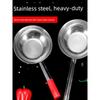 Stainless Steel Spoon, Large Water Ladle, Porridge Spoon, Large Soup Spoon, Thickened Long Spoon, Small Water Spoon for Wok, Ladle