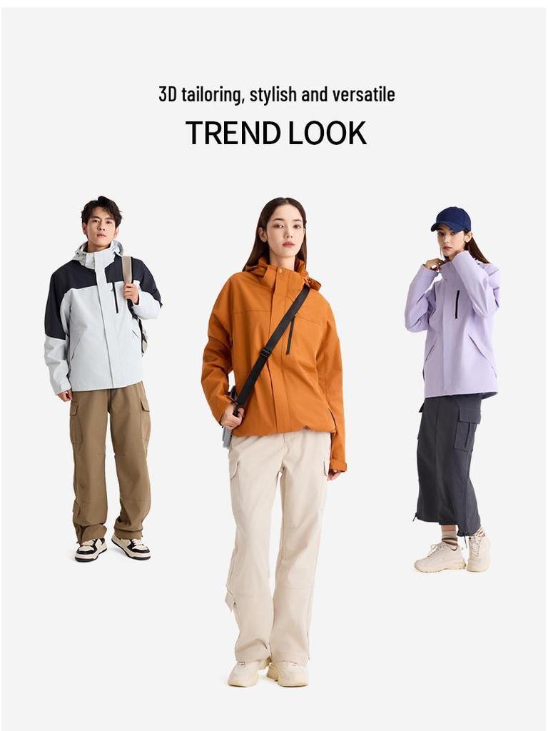 XPeng Custom Logo Ski Jacket Set: Anti-Static, Velvet-Lined, 3-in-1 Design