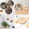 Yangbaga Set of 5 15cm Wood Slices, Unfinished Wood Chips, Round Coasters, DIY Doodles, Wood Pieces, Decorative Wooden Cards, Natural Wood Pendants,