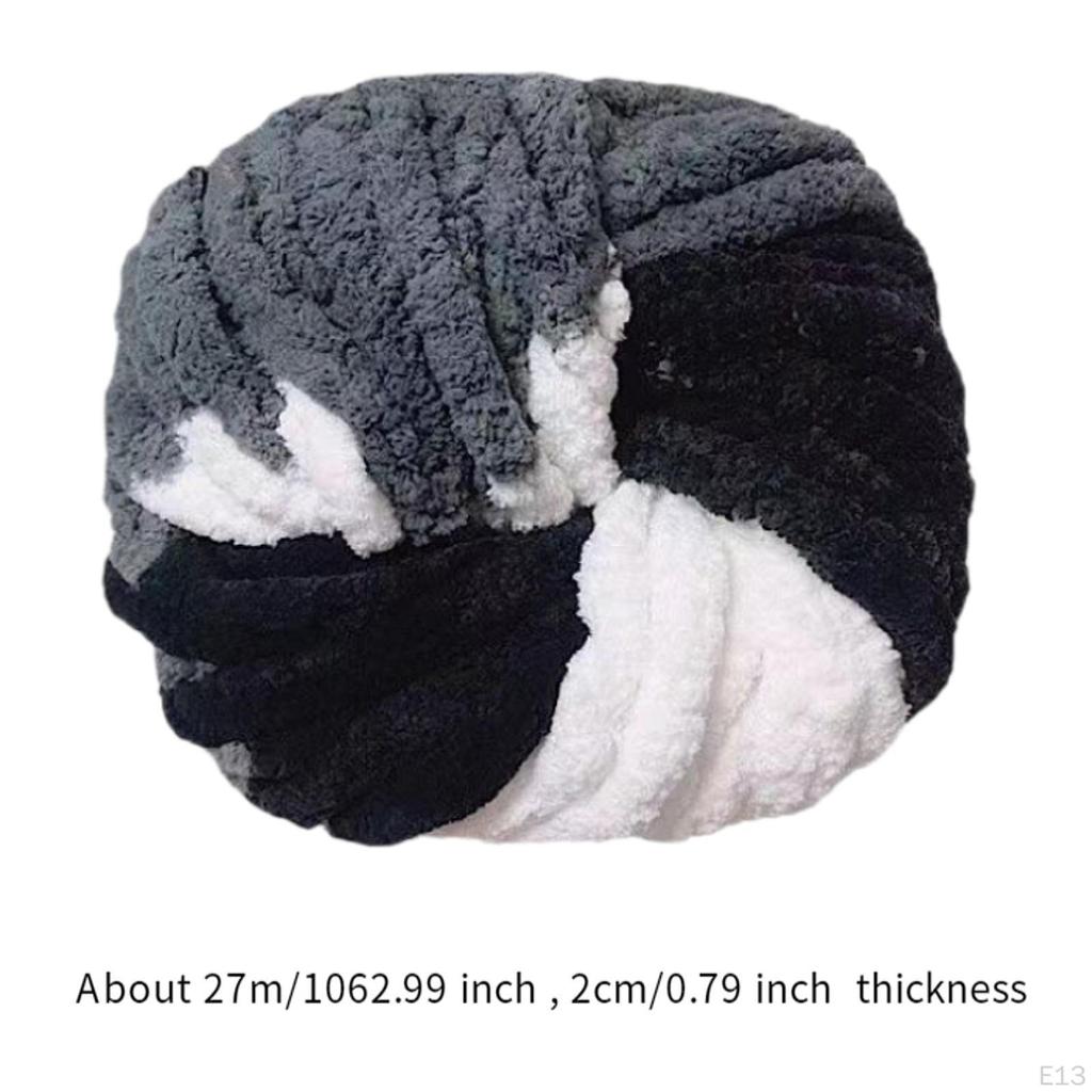 Chunky Crochet Yarn Blanket Polyester Portable Creative Knitting DIY Supplies for