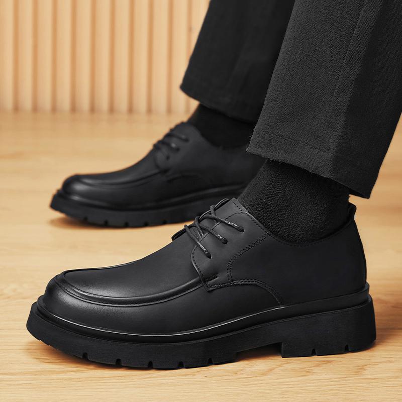 Black formal men's shoes Fashionable minimalist style Leisure Business Party Daily office adult shoes Hot selling New models
