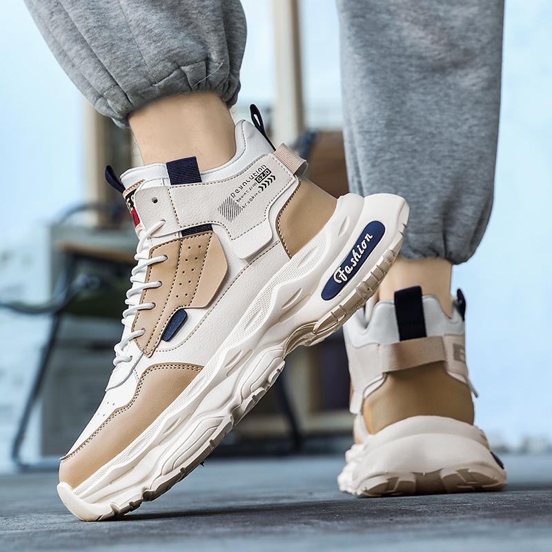 Men's shoes 2026 new winter high quality high lift thick sole warm and fashionable versatile trend casual sports shoes trend