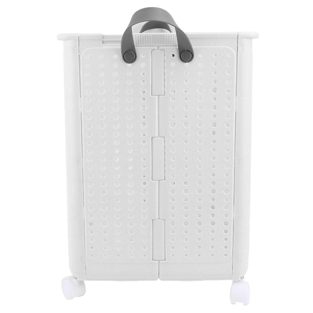 Foldable Laundry Basket with 4 Wheels Space Saving Portable Storage Hamper for Clothing Toys Home Sundries