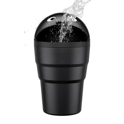Auto prügikast Universaalne lekkekindel miniprügikast auto prügikasti jaoks. Sõiduki prügikasti kaanega prügikast Lõhnatu prügikasti kasutamine autos