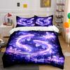 Glowing Fish In Starry Dreamland Bedding Set for Kids Luxury Gift 3pcs Digital Print Comforter Set Soft Comfortable Breathable