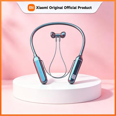 Xiaomi Wireless Earphones Bluetooth 5.3 Neckband Headphones Gaming LED Display HIFI Headset Sports TWS Earbuds With Mic TF Card