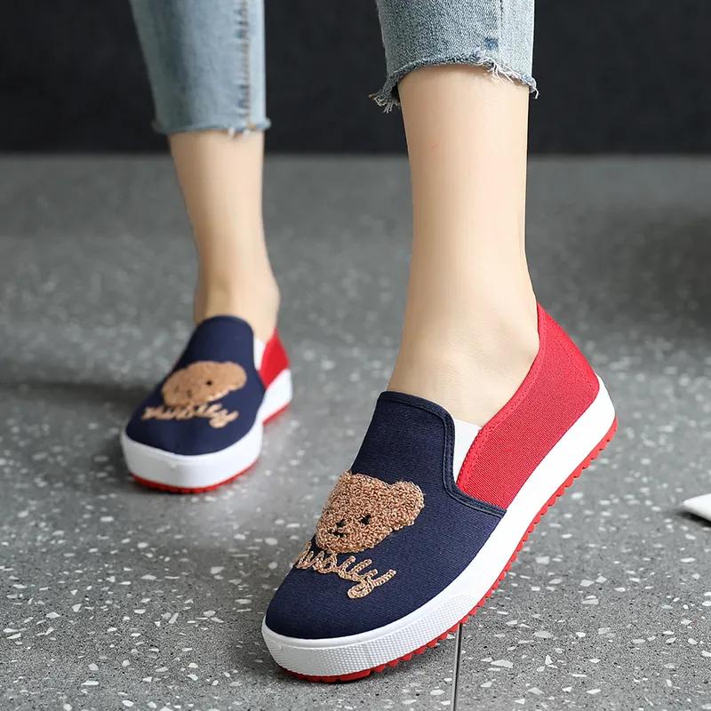 Dames schoenen damesmode zoet lichtgewicht marineblauw lente instappers antislip schoenen dames casual student loafers ga136