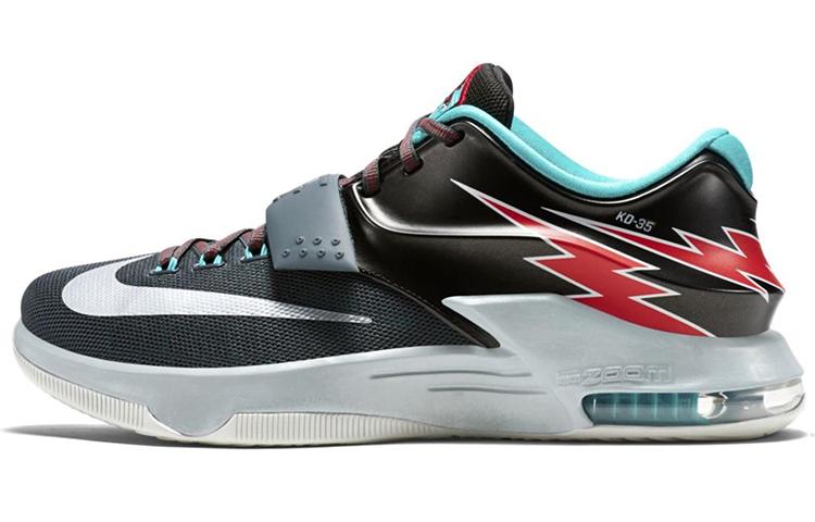 Nike KD 7 Non slip Lightweight Low top Basketball Shoes Men s Black 653997-005 45