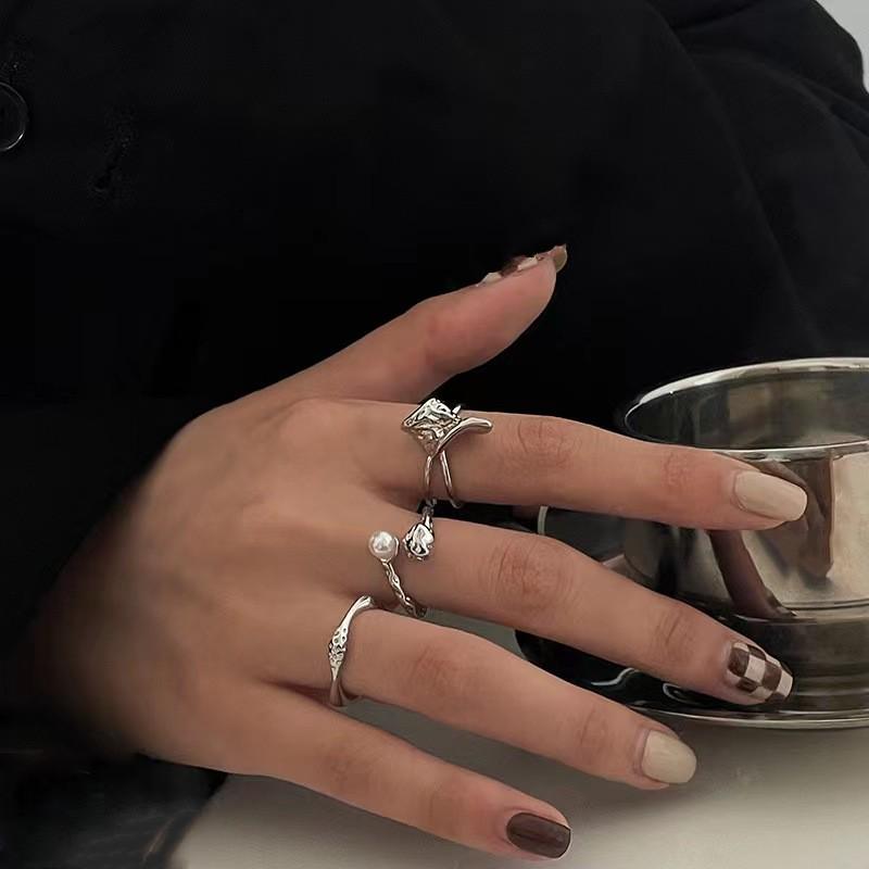 Korean High-End Light Luxury Irregular Open Ring for Women - 2025 Trend