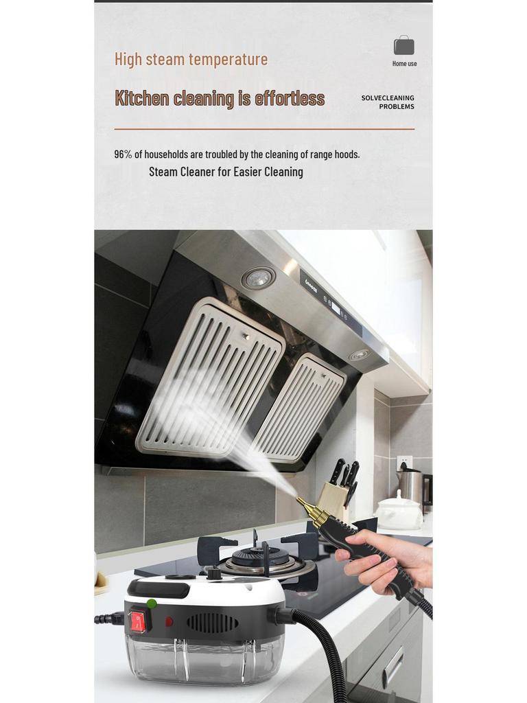 High-Temperature Handheld Steam Cleaner for Quick Household Cleaning