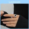 Stilvoller Minimalistischer Schwarzer Achatring Für Damen Mit Einzigartigem Vintage-Design Und Eleganter Note