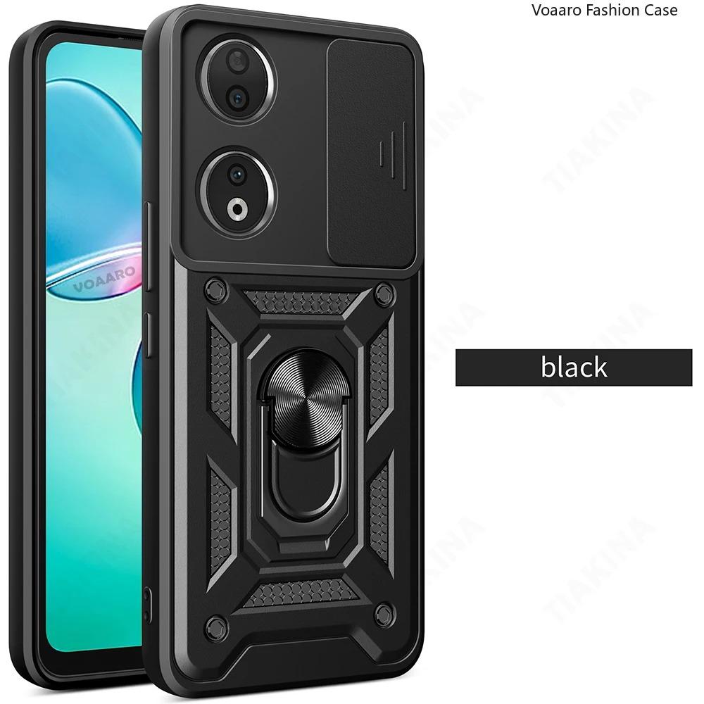 Slide Lens Camera Protection Funda for Honor X7B Case for Honor X7B Armor Case Magnetic Ring Stand Holder Cover Shockproof Capa